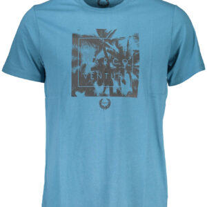 GIAN MARCO VENTURI MEN'S SHORT SLEEVE T-SHIRT BLUE