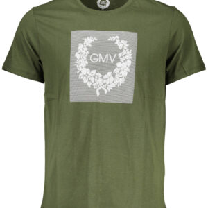 GIAN MARCO VENTURI MEN'S SHORT SLEEVE T-SHIRT GREEN