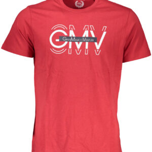 GIAN MARCO VENTURI MEN'S SHORT SLEEVE T-SHIRT RED