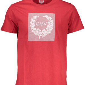 GIAN MARCO VENTURI MEN'S SHORT SLEEVE T-SHIRT RED
