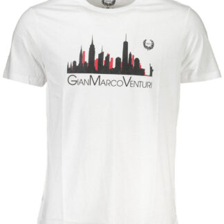 GIAN MARCO VENTURI MEN'S SHORT SLEEVE T-SHIRT WHITE