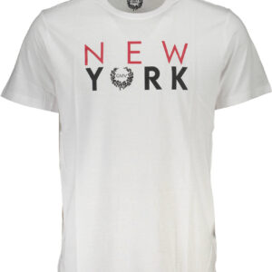 GIAN MARCO VENTURI MEN'S SHORT SLEEVE T-SHIRT WHITE