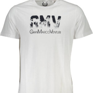 GIAN MARCO VENTURI MEN'S SHORT SLEEVE T-SHIRT WHITE