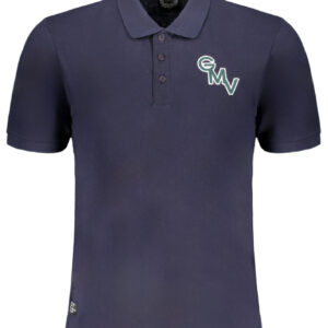 GIAN MARCO VENTURI MEN'S SHORT SLEEVED POLO SHIRT BLUE