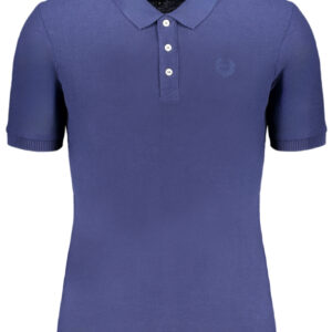 GIAN MARCO VENTURI MEN'S SHORT SLEEVED POLO SHIRT BLUE