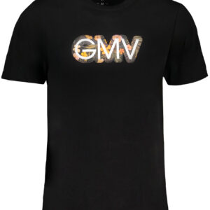 GIAN MARCO VENTURI MEN'S SHORT SLEEVED T-SHIRT BLACK