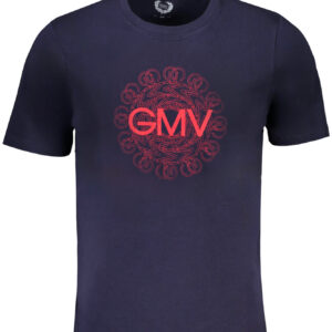 GIAN MARCO VENTURI MEN'S SHORT SLEEVED T-SHIRT BLUE