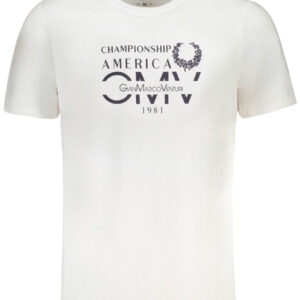 GIAN MARCO VENTURI MEN'S SHORT SLEEVED T-SHIRT WHITE