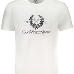 GIAN MARCO VENTURI MEN'S SHORT SLEEVED T-SHIRT WHITE
