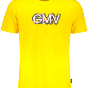 GIAN MARCO VENTURI YELLOW MEN'S SHORT SLEEVED T-SHIRT