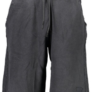 GUESS JEANS BLACK MEN'S BERMUDA TROUSERS