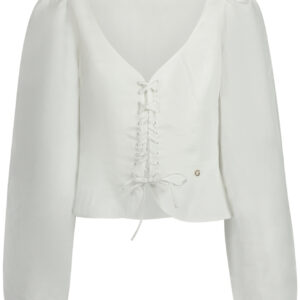 GUESS JEANS LONG SLEEVE SHIRT WOMEN WHITE