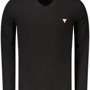 GUESS JEANS LONG SLEEVE T-SHIRT MEN BLACK