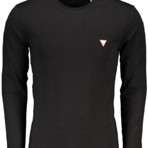 GUESS JEANS MEN'S LONG SLEEVE T-SHIRT BLACK