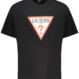 GUESS JEANS MEN'S SHORT-SLEEVED T-SHIRT BLACK