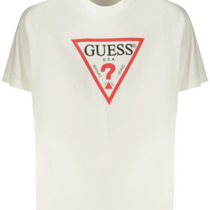 GUESS JEANS MEN'S SHORT-SLEEVED T-SHIRT WHITE
