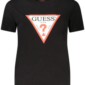 GUESS JEANS SHORT SLEEVE T-SHIRT WOMEN BLACK