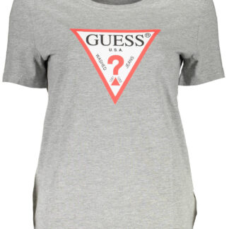 GUESS JEANS SHORT SLEEVE T-SHIRT WOMEN GREY