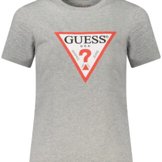 GUESS JEANS SHORT SLEEVE T-SHIRT WOMEN GREY