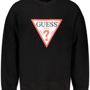 GUESS JEANS SWEATSHIRT WITHOUT ZIP MEN BLACK