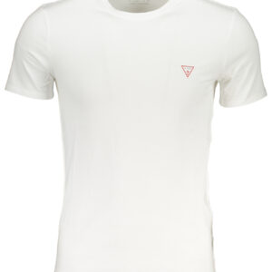 GUESS JEANS WHITE MEN'S SHORT SLEEVED T-SHIRT
