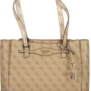 GUESS JEANS WOMEN'S BEIGE BAG