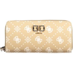 GUESS JEANS WOMEN'S BEIGE WALLET