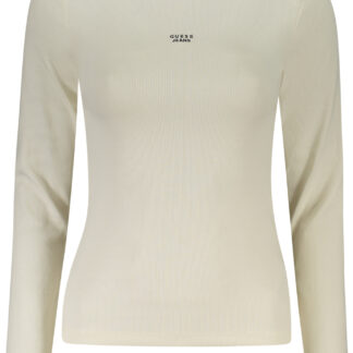 GUESS JEANS WOMEN'S LONG-SLEEVED T-SHIRT WHITE