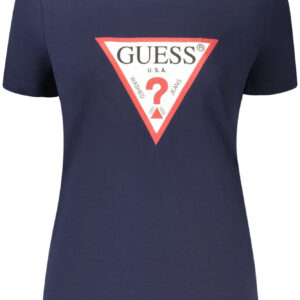 GUESS JEANS WOMEN'S SHORT SLEEVE T-SHIRT BLUE