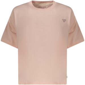 GUESS JEANS WOMEN'S SHORT SLEEVE T-SHIRT PINK