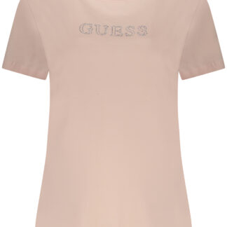 GUESS JEANS WOMEN'S SHORT SLEEVE T-SHIRT PINK