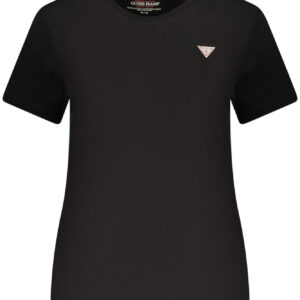 GUESS JEANS WOMEN'S SHORT-SLEEVED T-SHIRT BLACK