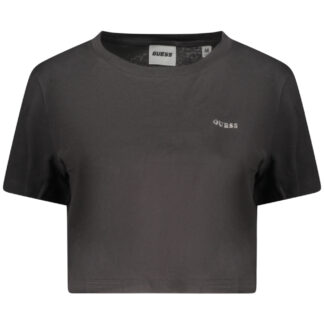 GUESS JEANS WOMEN'S SHORT-SLEEVED T-SHIRT BLACK