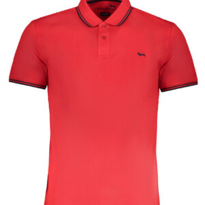HARMONT & BLAINE MEN'S RED SHORT SLEEVE POLO SHIRT