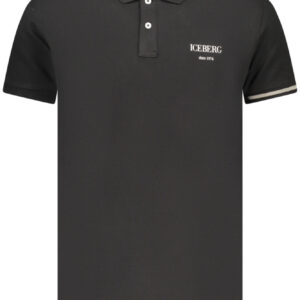 ICEBERG MEN'S SHORT-SLEEVE POLO SHIRT BLACK