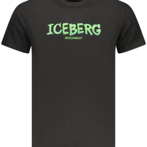 ICEBERG MEN'S SHORT-SLEEVED T-SHIRT BLACK