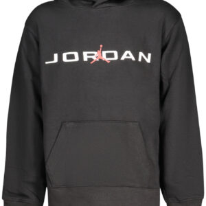 JORDAN KIDS' BLACK ZIP-UP SWEATSHIRT