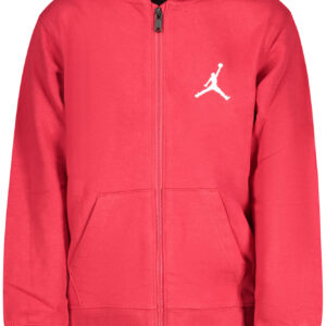 JORDAN RED ZIP-UP SWEATSHIRT FOR KIDS