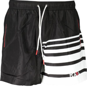 KARL LAGERFELD BEACHWEAR SWIMSUIT BLACK MEN'S BOTTOM