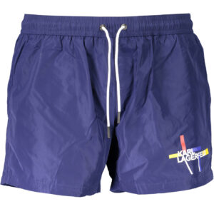 KARL LAGERFELD BEACHWEAR SWIMSUIT BOTTOM MEN BLUE