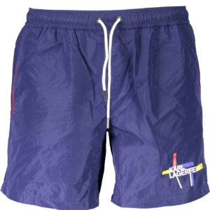 KARL LAGERFELD BEACHWEAR SWIMSUIT BOTTOM MEN BLUE