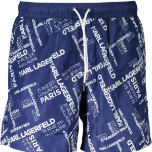 KARL LAGERFELD BEACHWEAR SWIMSUIT BOTTOM MEN BLUE