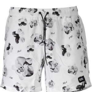 KARL LAGERFELD BEACHWEAR SWIMSUIT BOTTOM MEN WHITE