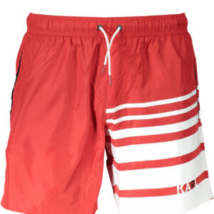 KARL LAGERFELD BEACHWEAR SWIMSUIT MEN'S BOTTOM RED