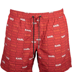 KARL LAGERFELD BEACHWEAR SWIMSUIT MEN'S BOTTOM RED
