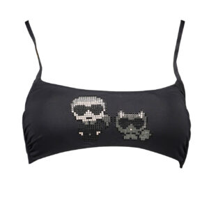 KARL LAGERFELD BEACHWEAR SWIMSUIT TOP WOMEN BLACK