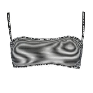 KARL LAGERFELD BEACHWEAR SWIMSUIT TOP WOMEN BLACK