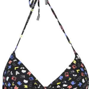 KARL LAGERFELD BEACHWEAR SWIMSUIT TOP WOMEN BLACK