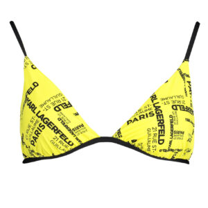 KARL LAGERFELD BEACHWEAR SWIMSUIT TOP WOMEN YELLOW
