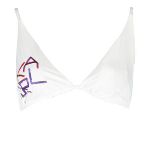 KARL LAGERFELD SWIMSUIT PARTS ABOVE WHITE WOMAN